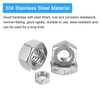 METALLIXITY Hex Nuts (#8-32) 50Pcs, 304 Stainless Steel Coarse Thread