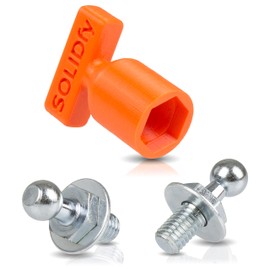 SOLIDfy® - [2x] Reinforced Ball Pins for Gas Lift Tailgate 10 mm Ball M8 Thread
