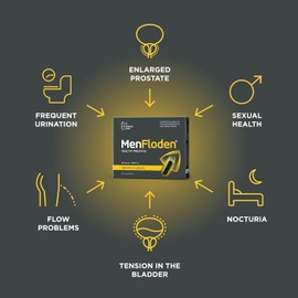 MenFloden – an Innovation for a Healthy Prostate. Powerful Liquid Formula with Triple Action. Cucurbita Pepo, Serenoa repens, Flowens®. 1 Capsule/Day. Laboratory Tested (20)