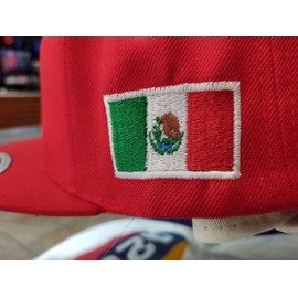 Mexico Shield and Flag caps (FlatRedFullColor)