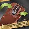 GRÜNTEK Premium Pruner Holster Premium Burgundy Red Genuine Leather Secure