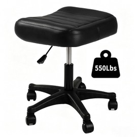 Ergonomic Adjustable Under Desk Footrest,Ottoman with Wheels