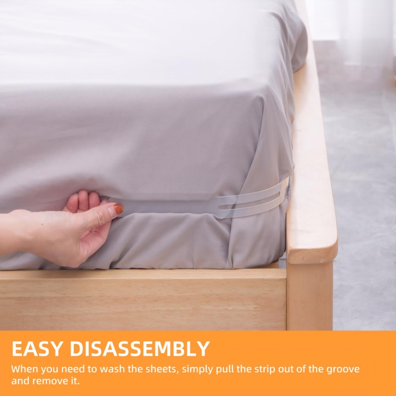 LONGYIFA Heavy Duty Lock Bed Sheet Holders 4PCS - Secure