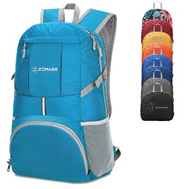 ZOMAKE Mochila para Acampar Plegable de 35L- Mochila de Senderismo-Mochila de Viaje Ligera Para Hombre Mujer-Impermeable-Adecuado para Camping-Escalada-Deportes-Ciclismo