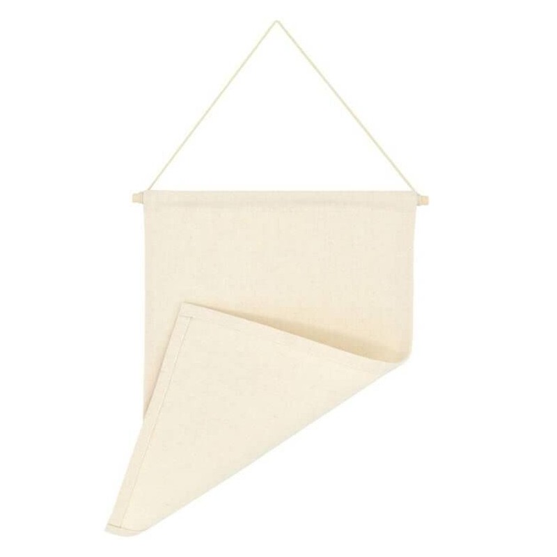 Anekoul 2Pcs Wall Display Banners Blank Wall Canvas Banner Enamel
