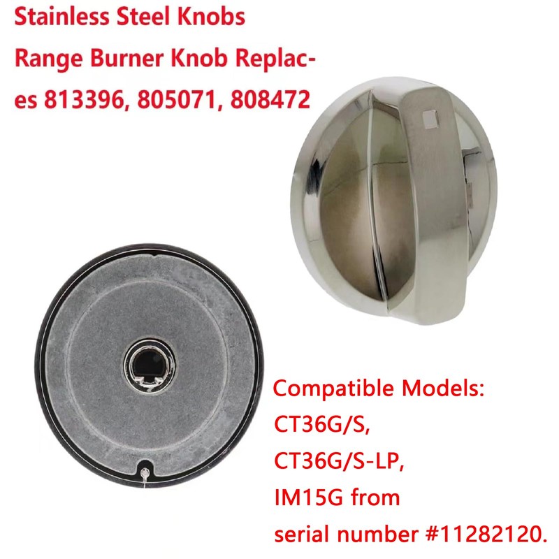CAMGJORT 813396 805071 Metal Cooktop Burner Knob Replacements 808472 (1)