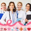 8 Pairs Nurse Earrings for Women Medical Theme Acrylic Earrings