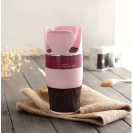 Car Cup Holders Car-styling Car Truck Drink Water Cup Bottle Can Holder Door Mount Stand ABS Rubber Drinks Holderscolor: Pink, Device fix mode: Insert