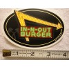 IN-N-OUT BURGER BUMPER STICKER AND EMPLOYEE HAT. NEW