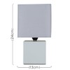 MiniSun | Modern Grey Cube Design Touch Table Lamp with