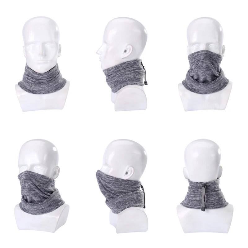 Unbranded Winter Fleece Neck Warmer Gaiter Adjustable Ski Face Mask