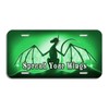 Dragon Slayer Auto Size License Plate Gifts Ladies Men Car