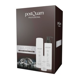 Diamond postQuam Special Pack - Repairing Shampoo, Moisturising Mask and Serum for Hair - Complete Hair Care for Nutrition, Repair and Long Lasting Shine - For All Hair Types
