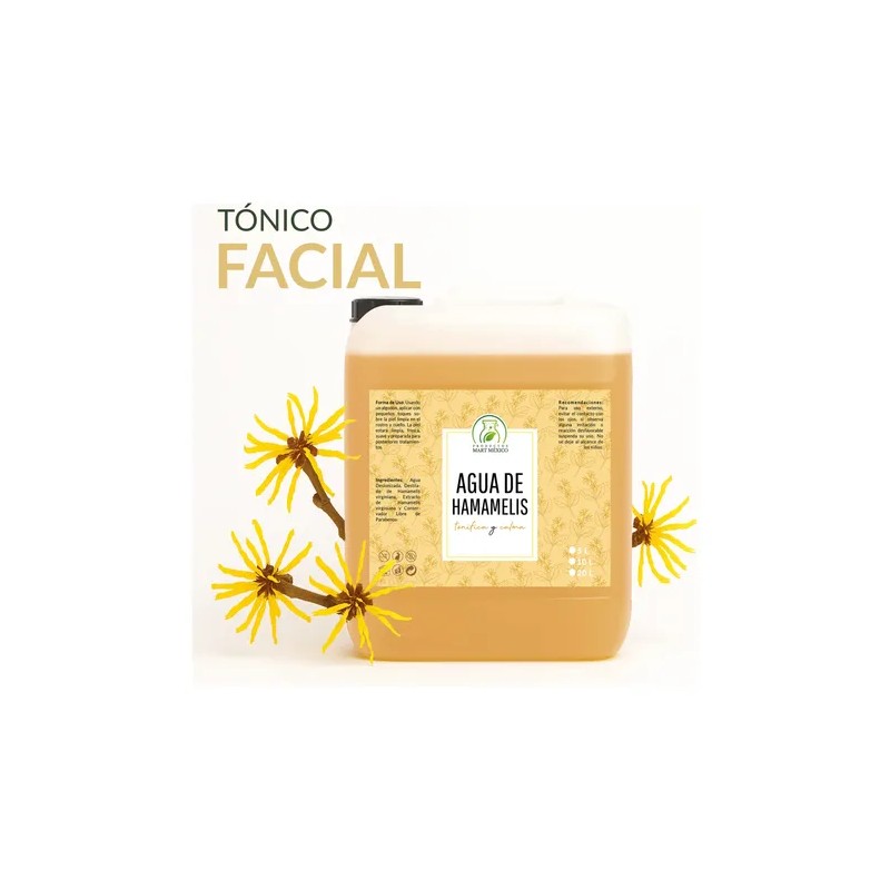 Agua De Hamamelis Tónico Facial Hidrante (5 Litros)