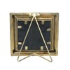 Creative Co-Op Antiqued Gold Square Picture Frame (Holds 3.5" x