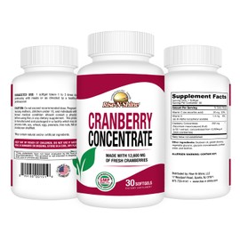 Rise-N-Shine Cranberry Concentrate – Extra-Strength 50:1 Extract – Equivalent to 12,600mg Fresh Cranberries – Urinary Tract & Bladder Support with Antioxidants – Sugar-Free Support – 30-Day Supply