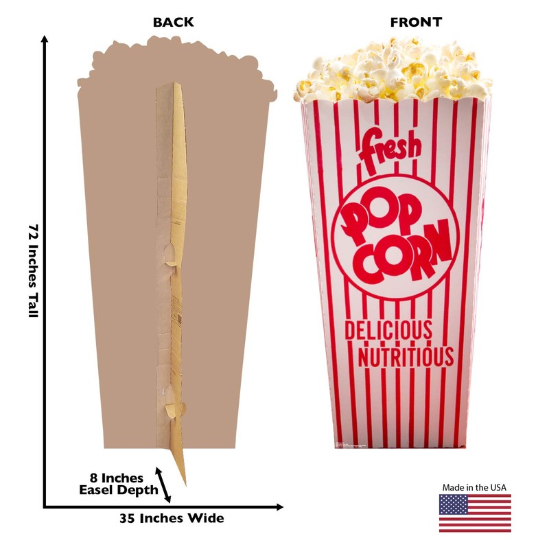 Cardboard People Popcorn Box Life Size Cardboard Cutout Standup