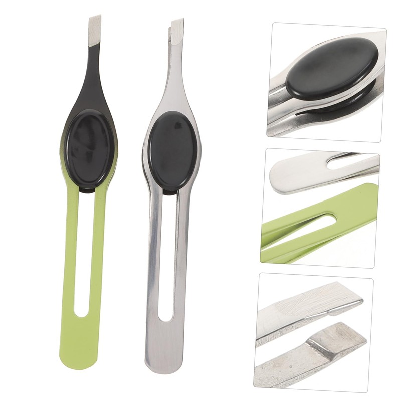 TOVINANNA 5pcs Eyebrow Clips and Trimmers Stainless Steel Hair Removal