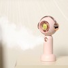 Portable Handheld Misting Fan Cute Cartoon USB Rechargeable Personal Fan