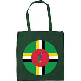 Hippowarehouse Dominica Flag Tote Shopping Gym Beach Bag 42cm x38cm, 10 litres