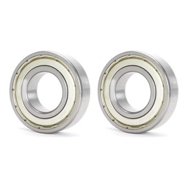 HAISHANG 2 pcs 6305ZZ Deep Groove Ball Bearings, 25mm x 62mm x 17mm Double Metal Shielded Chrome Steel Bearings for Skateboards,Scooters,Machine Tool