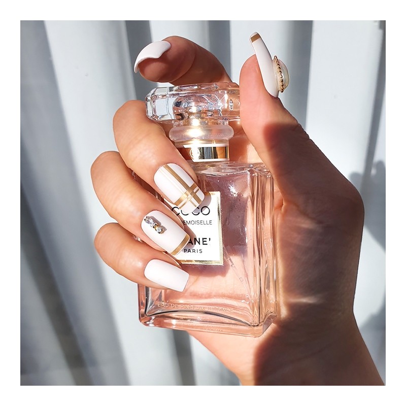 Pearl dangle point handmade nail tip - Natural / 진주