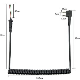 For Icom Microphone Cable For IC-F3001 F4001 F4022 IC-V80 IC-F3 Speaker Two Way Radio