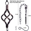 Rain Chain Bird Cage Set 8.5Ft, Not Rust Wrought Iron