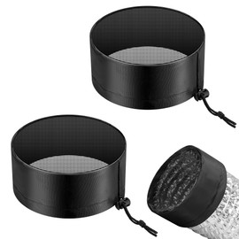 VIVOSUN 6 Inch Grow Tent Vent Cover 2 Pcs, Duct Filter Vent Cover with Elastic Band and Fixed Buckle for Plant Grow Tent Vent
