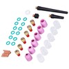 40Pcs TIG Welding Torch Accessories Kit Collet Alumina Nozzle Gas