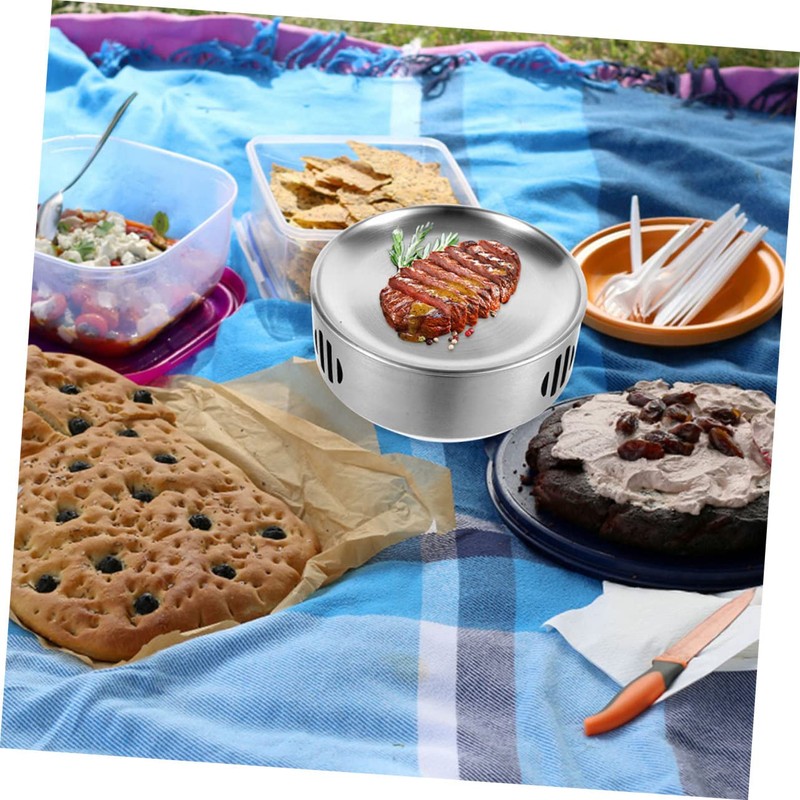 Gatuida Alcohol Stove Rack for Camping Metal Alcohol Stove for