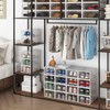 PARANTA 8-Piece Boot and 12-Piece Shoe Storage Box, Stackable Clear