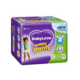 BabyLove Nappy Pants Junior (15 to 25kg) X 22 (Limit 2 per order)