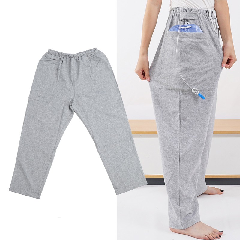 Urine Bag Pants Long Elasticated Waistband Catheter Leg Bag Holder