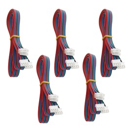 OTOTEC 5 Piece Motor Connection Cable Stepper Motor Connection Wire 4-Pin Double-Sided Connection Cable for 3D Printer Motherboards Modules CNC Applications