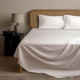 EPITEX 3 Pcs Twin Sheet Set - Viscose Derived from Bamboo, 1400 Thread Count, Silky Soft and Luxurious Hotel Bedding, Breathable Bed Sheets Set for Hot Sleeper, Deep Pocket Up to 16'', Beige