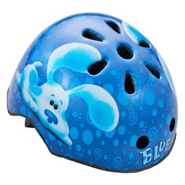 Nickelodeon Blue's Clues & You Kids Bike Helmet, Toddler 3-5 Years Old, Girls and Boys, Easy Adjust Dial Fit, Integrated Visor, X-Small US, Daisy Blue