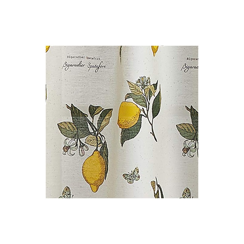 CHF Juego de Cortinas de Cocina Limón y Cenefa, 3