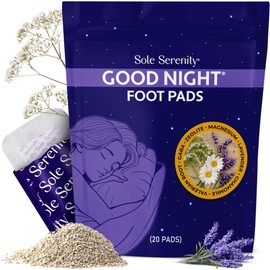 Sole Serenity Good Night Foot Pads - Support Achy Feet I Traditional Herbal Blend, No Prep
