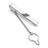 STERLL Men's Silver Tie Pin Slim Genuine 925 Silver Shiny