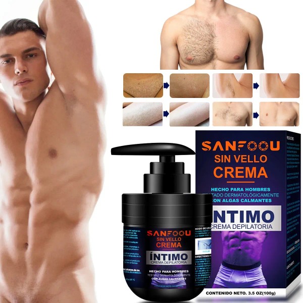 Crema Depilatoria Íntima Masculina Suave Y Segura