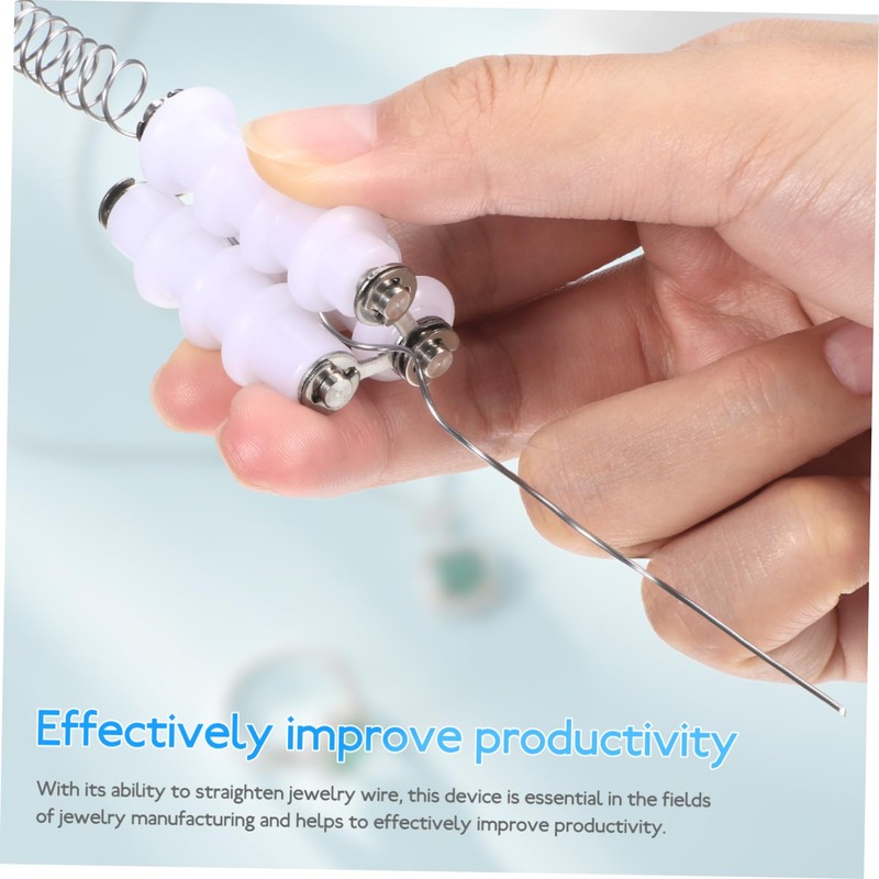 Mipcase Jewelry Wire Straightener Tool Portable Plastic Straightening Device for