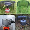 RICISUNG Windproof Boards, Windscreen, Camping, Foldable, Aluminum, 10 Pieces, Lightweight,