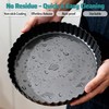 2 Pack 9 Inch Tart Pan Removable Bottom Non Stick