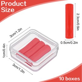 10 Pack Diamond Art Wax Pens Refills, Red Wax for Diamond Art with Storage Box for 5D Diamond Art Accessories Stitch & Embroidery Crafts
