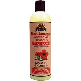 Okay Black Jamaican Shampoo With Hibiscus, 12 ounces