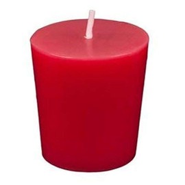 Red Unscented Natural Soy Wax 12 Set Votive Candle