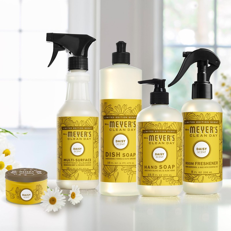 Mrs. MEYER'S Clean Day Liquid Hand Soap, Daisy Scent, 12.5