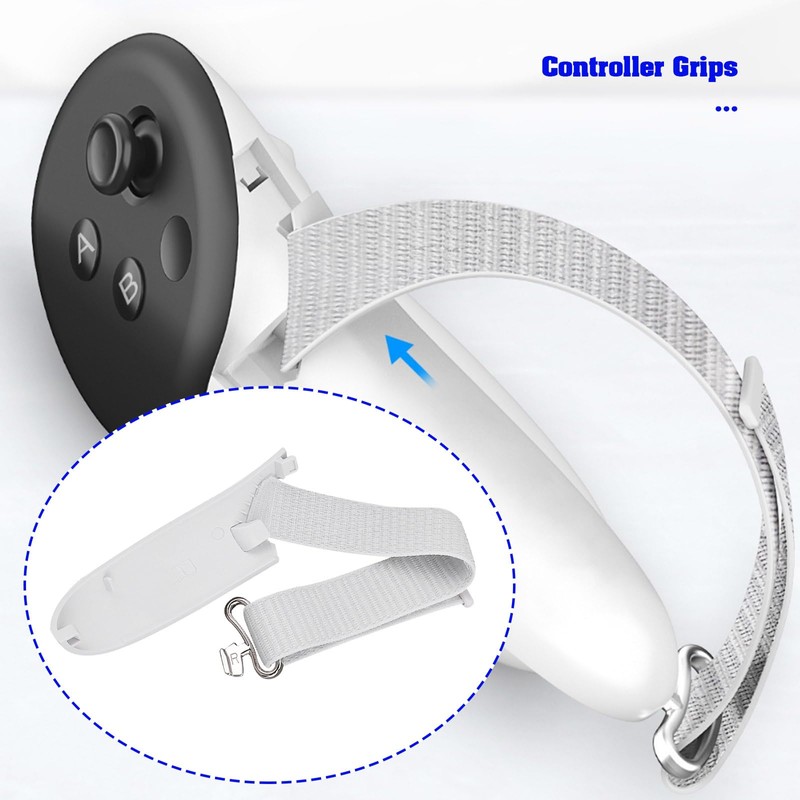 EMSea 1 Pair Controller Grips Compatible with Meta Quest 3S