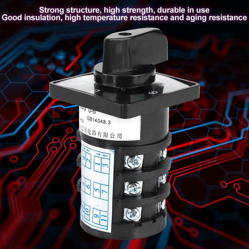 Switch 7 Position, 500V 20A Toggle Switch Selector Switch, 12